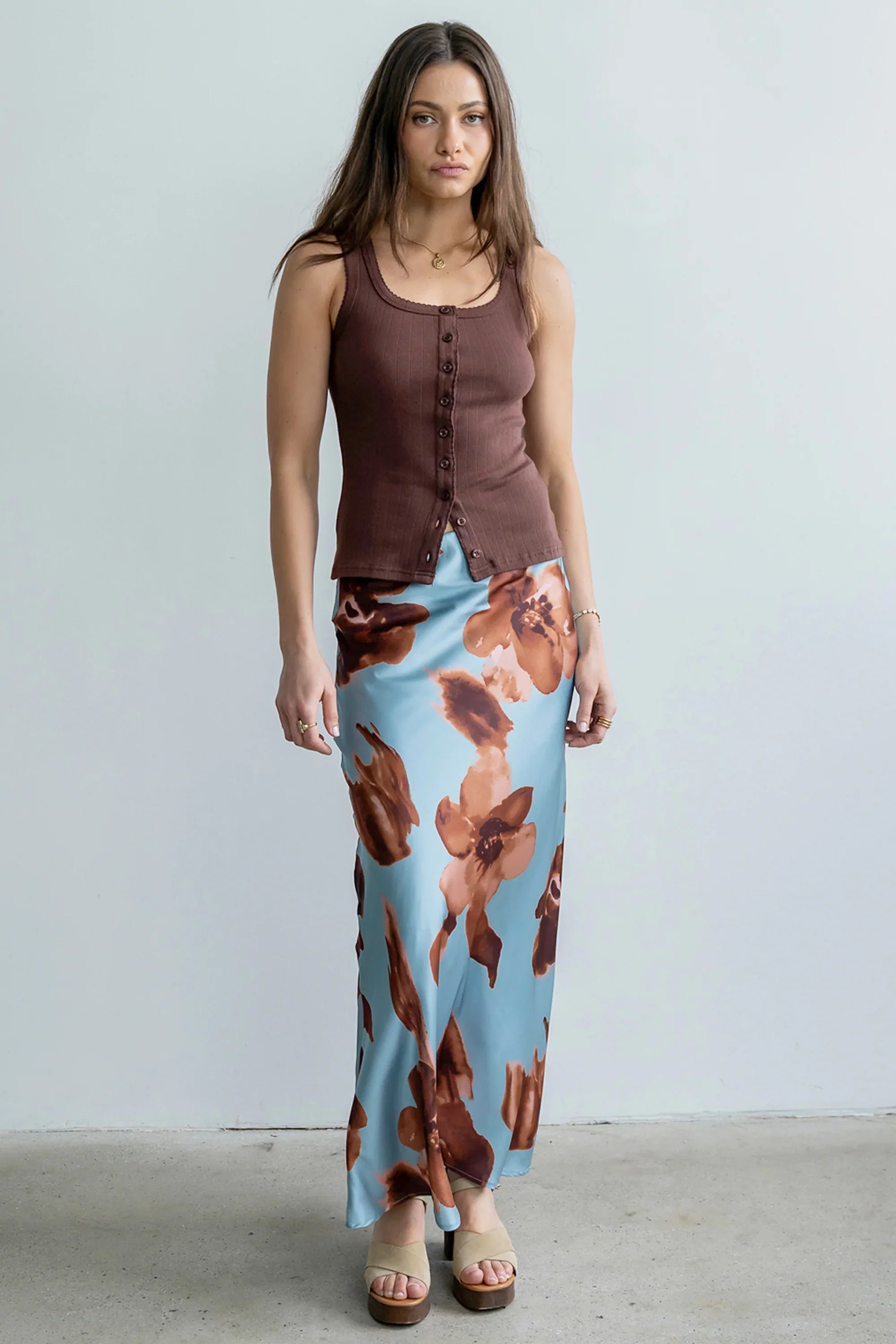 Kenya Satin Maxi Skirt