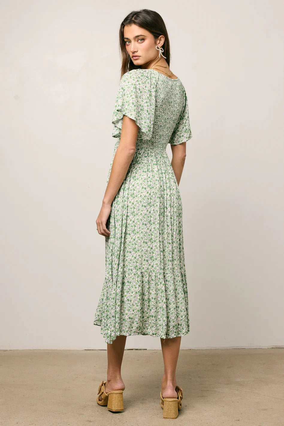 Lily Smocked Midi Dress FINAL SALE