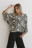 Nona Dolman Sleeve Blouse in Black FINAL SALE