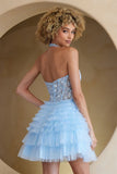 Willa Mini Dress Short Tulle Halter Dress