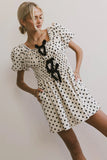 The Velveteen Bow Mini Dress FINAL SALE