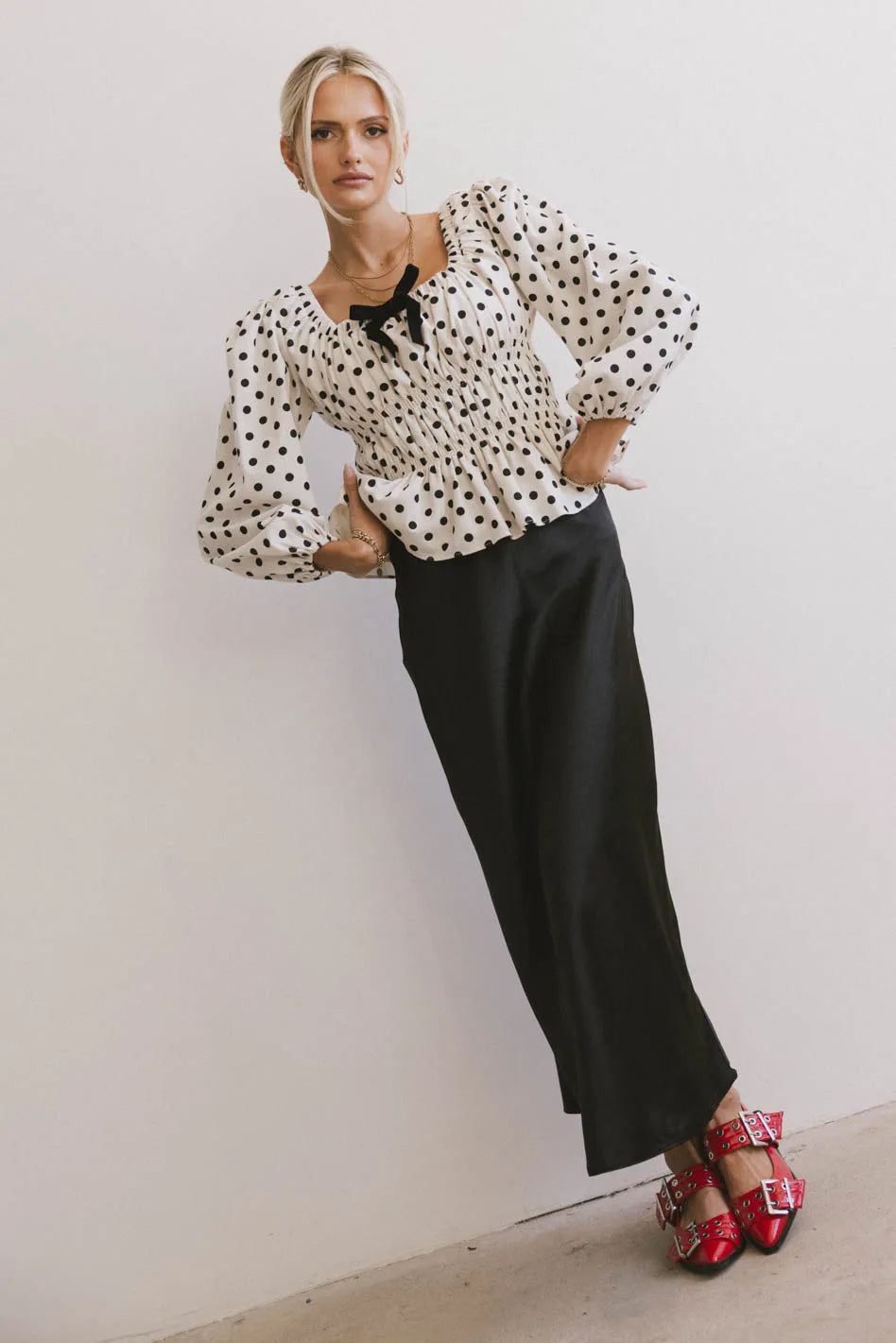 The Velveteen Bow Blouse FINAL SALE