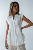 Halle Pleated Top