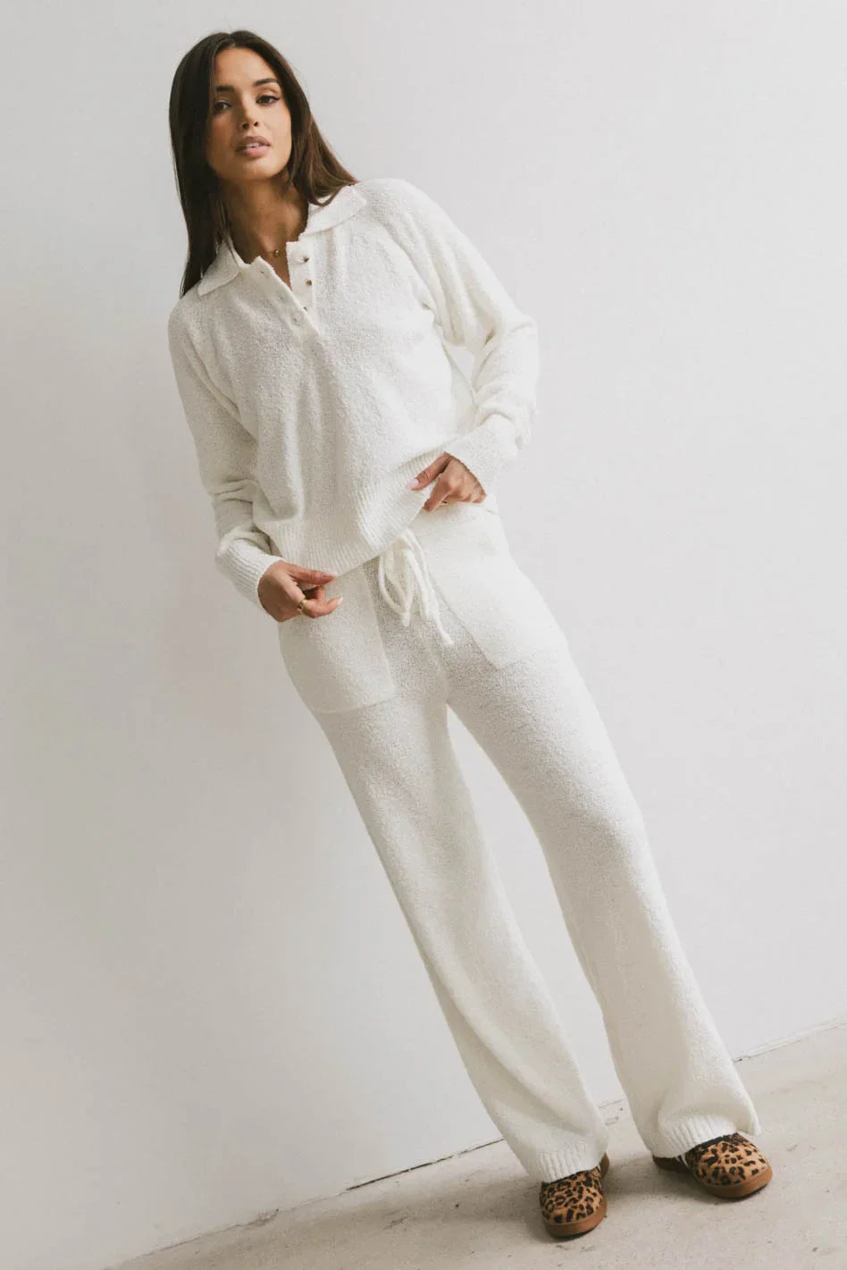 Breck Knit Sweater in Cream FINAL SALE