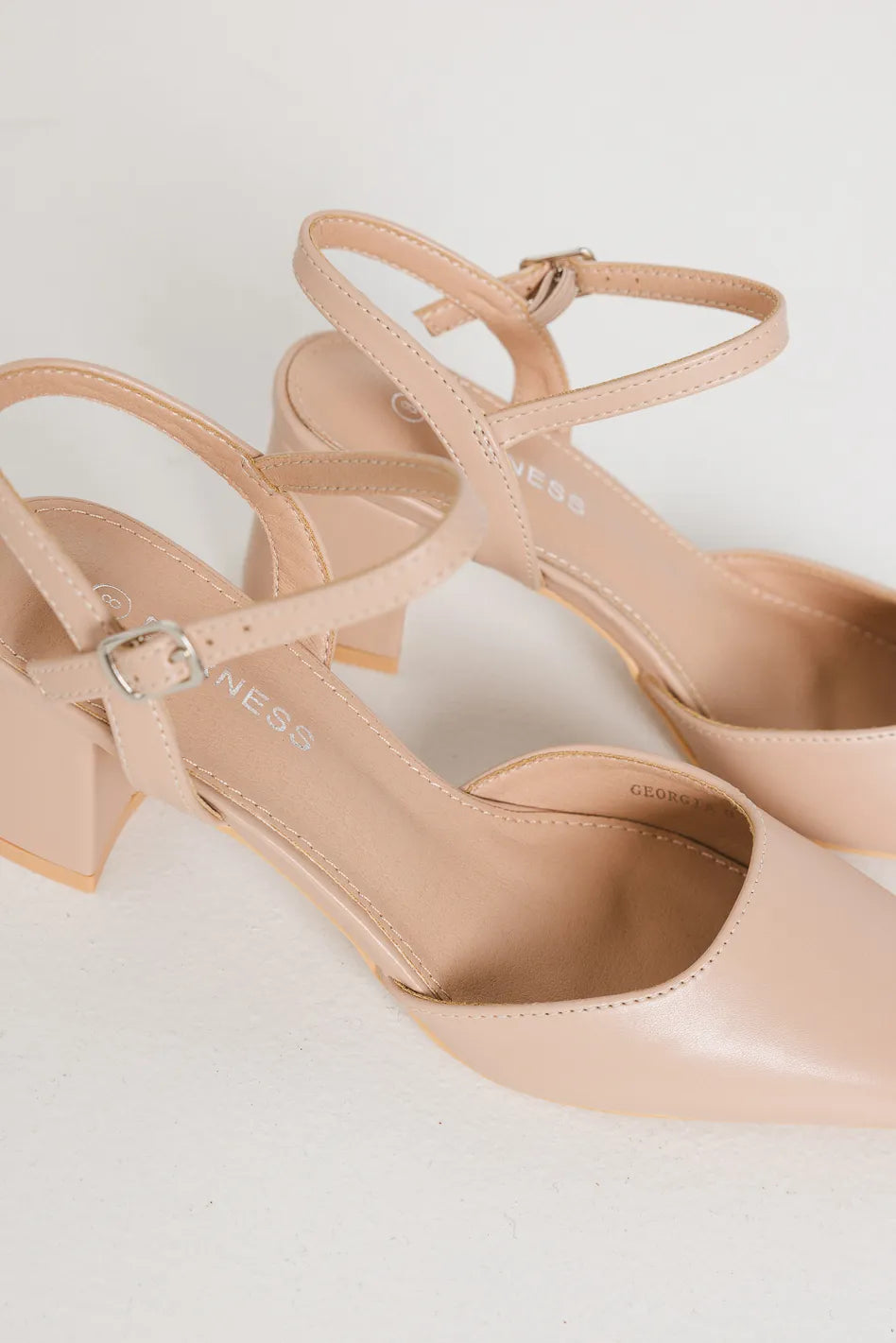 Georgia Heels in Beige