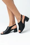 Faith Slingback Mule in Black