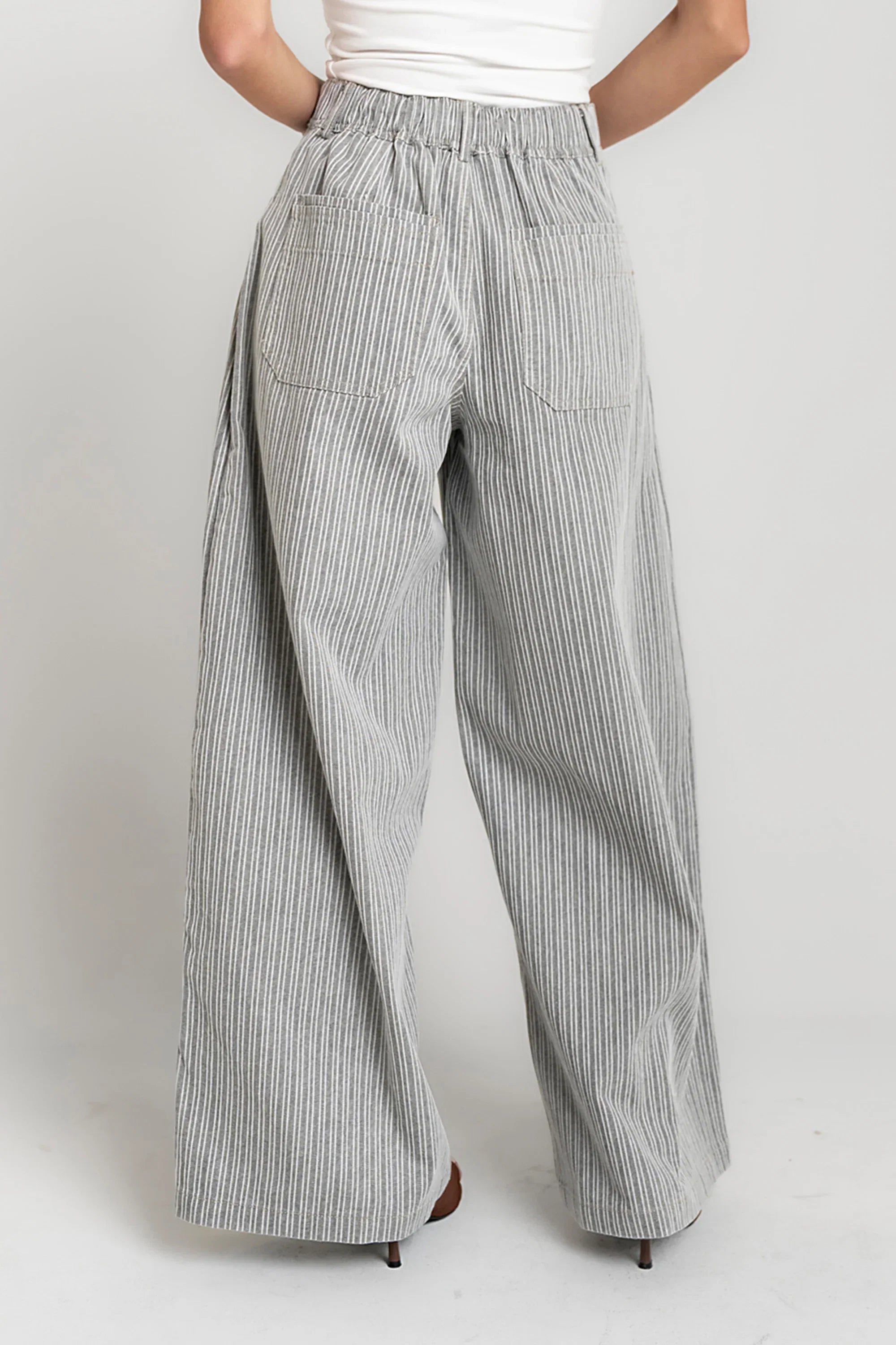 Karol Striped Wide Leg Pants
