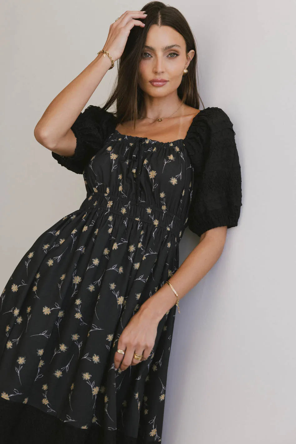 Rebekah Floral Midi Dress FINAL SALE