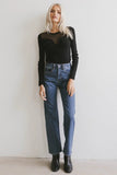 Olwen Retro Straight Leg Jeans in Dark Wash FINAL SALE
