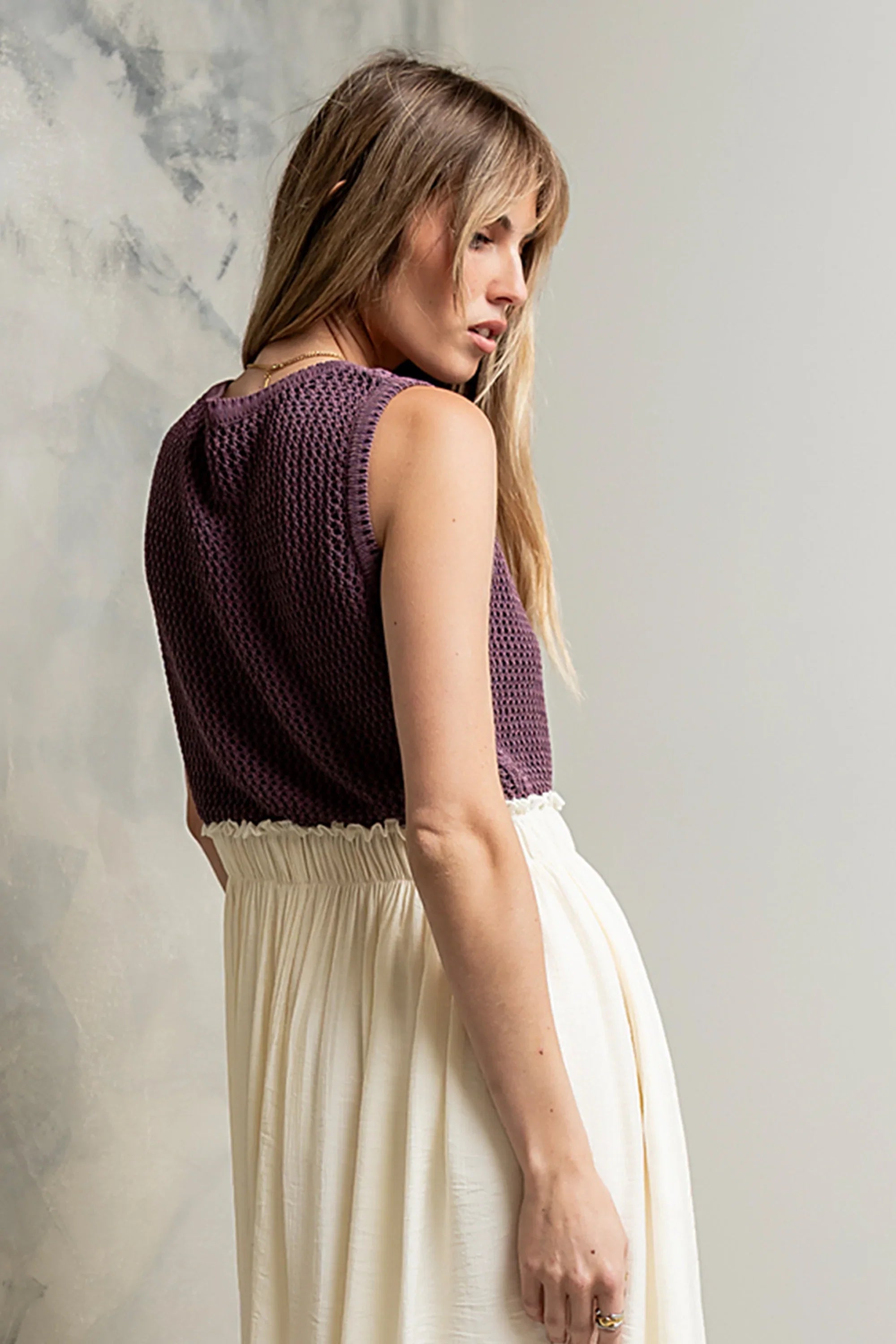 Serafina Maxi Dress in Plum