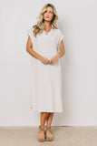 Elisa Striped Maxi Dress in Tan FINAL SALE