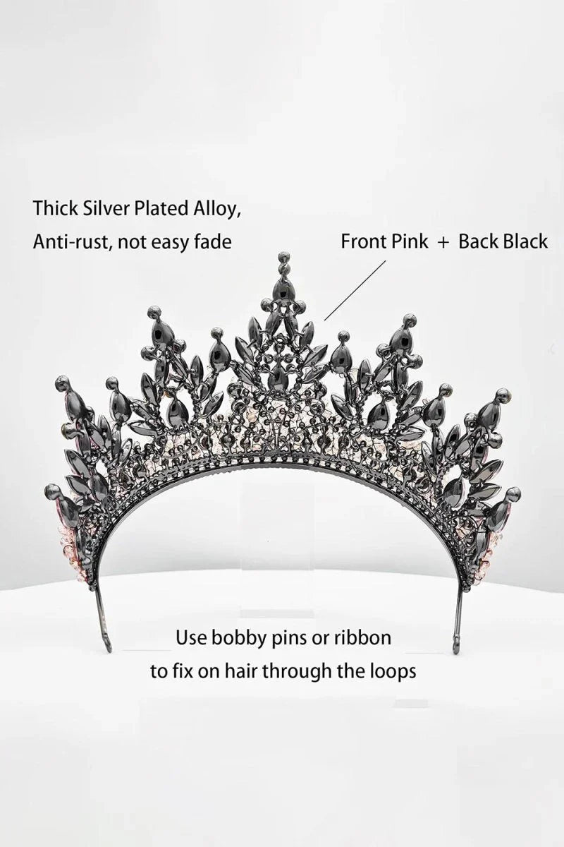 Pink Rhinestone Queen Tiara