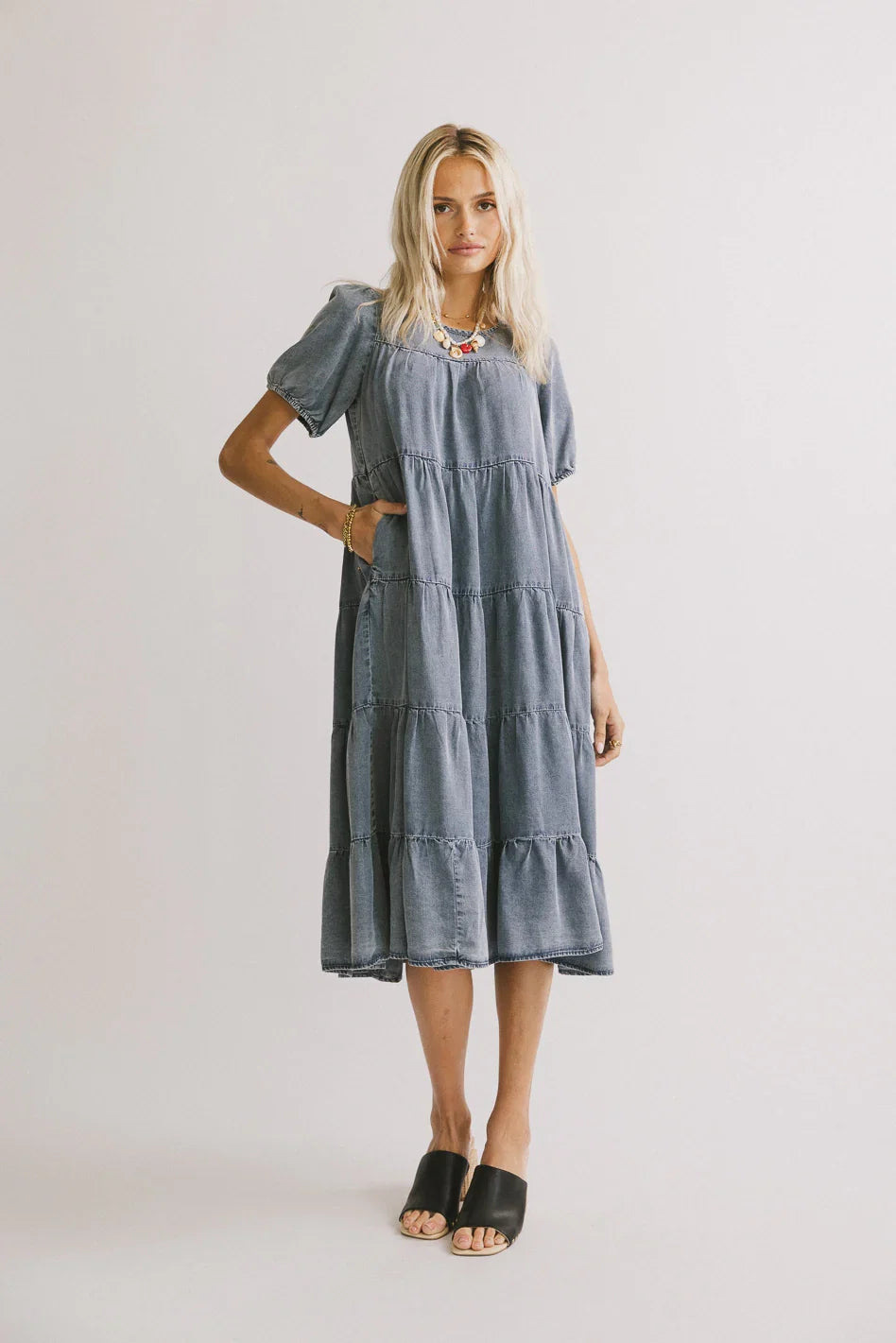 Maribel Denim Midi Dress FINAL SALE