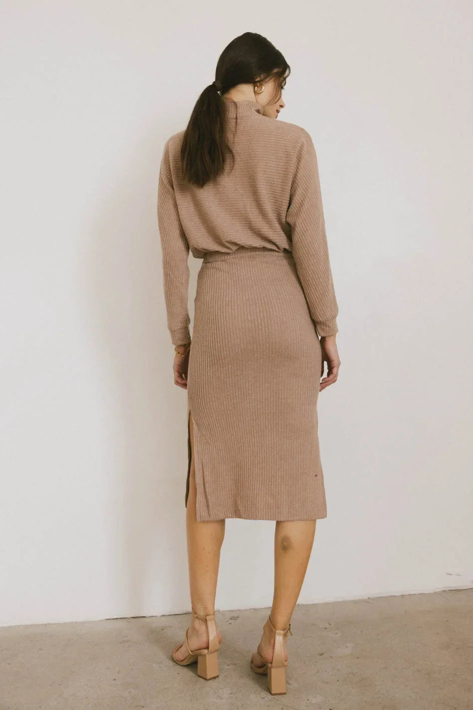 Ulrich Sweater Dress in Tan FINAL SALE