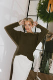 Azura Knit Sweater in Green FINAL SALE