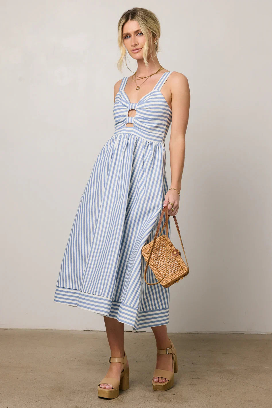 Archie Striped Midi Dress FINAL SALE