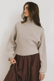Gracelyn Turtleneck Sweater in Fog FINAL SALE