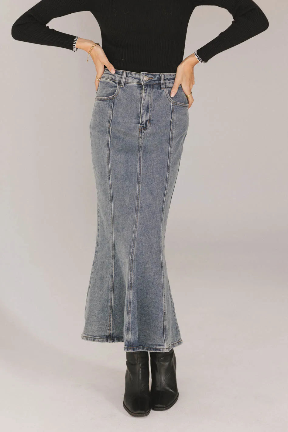 Azzy Denim Mermaid Skirt FINAL SALE