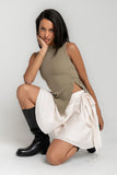 Marshall Wrap Mini Skirt