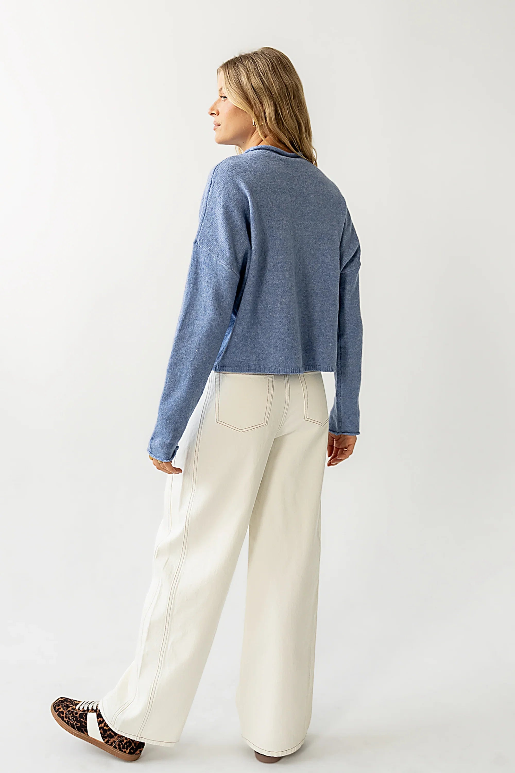 Eden Baggy Jeans in Ecru FINAL SALE