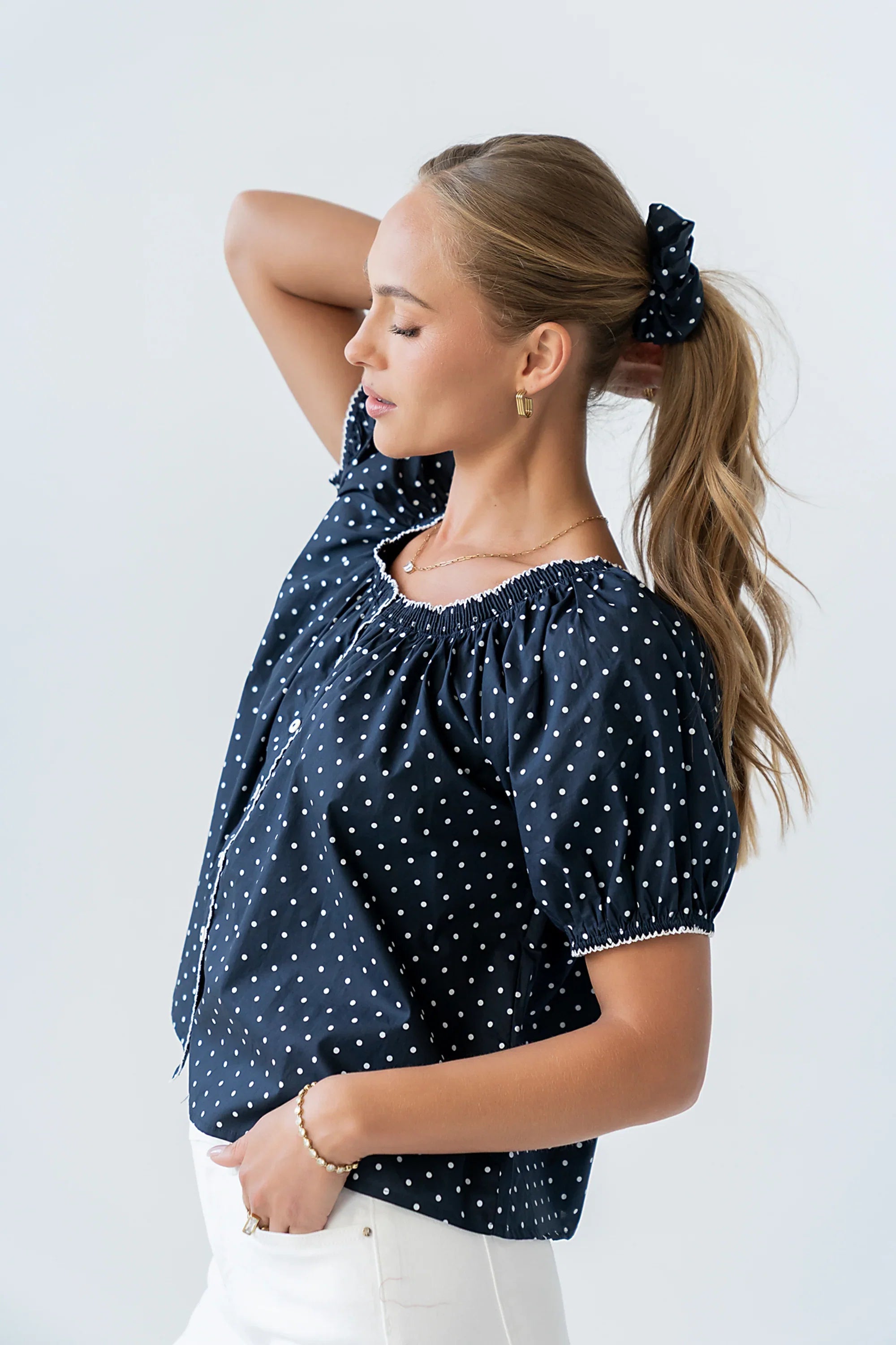 Dasha Polka Dot Blouse