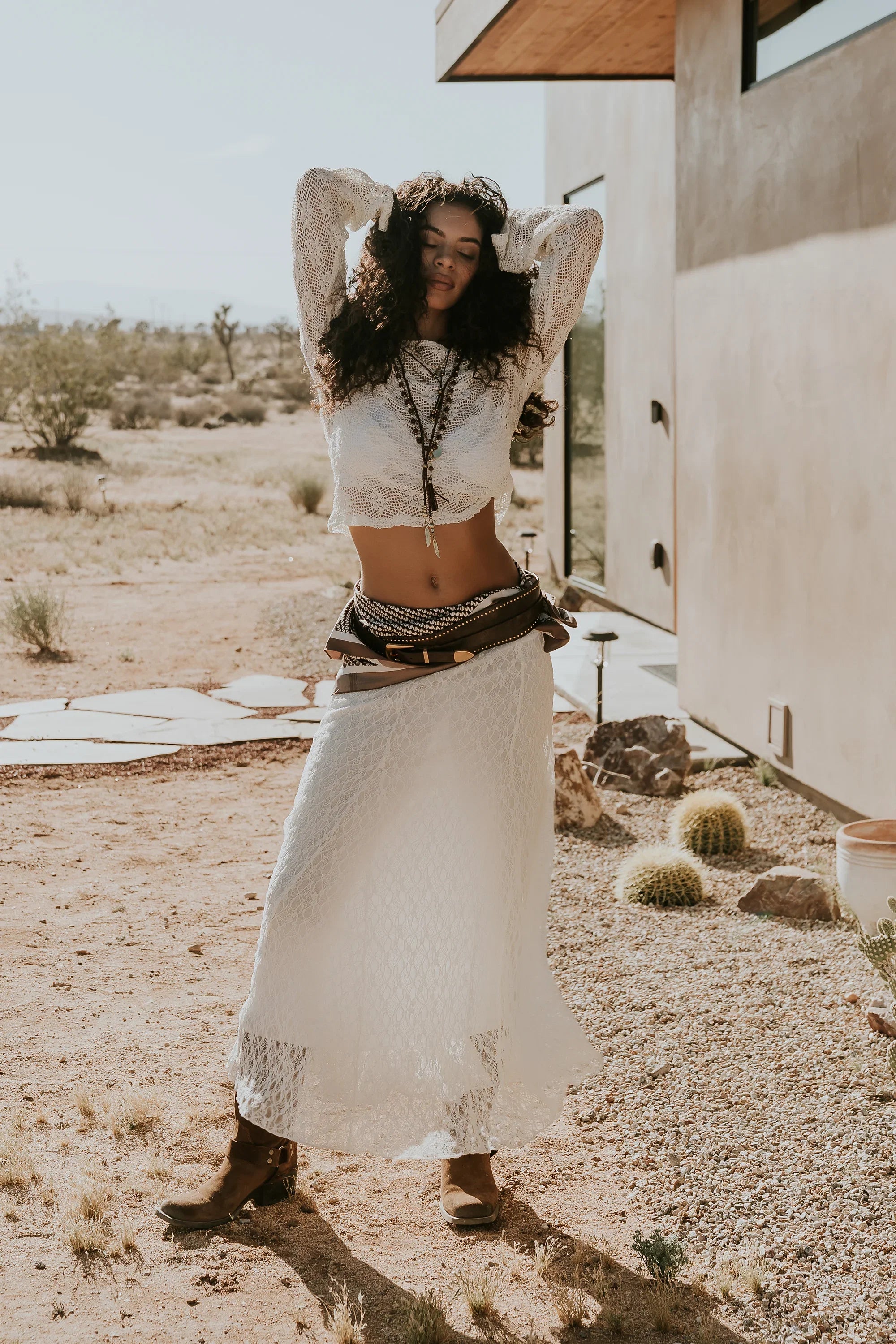 Brynn Lace Maxi Skirt