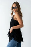 Lewis Lace Mini Dress in Black
