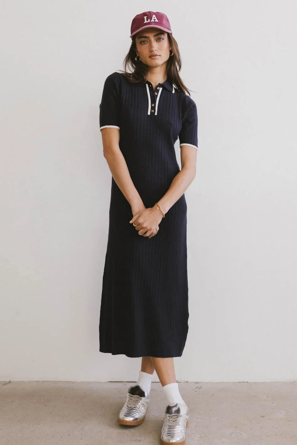 Posie Ribbed Knit Midi Dress FINAL SALE