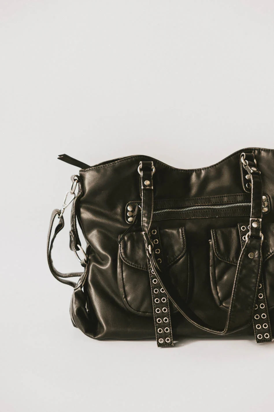 Lennox Studded Faux Leather Tote FINAL SALE