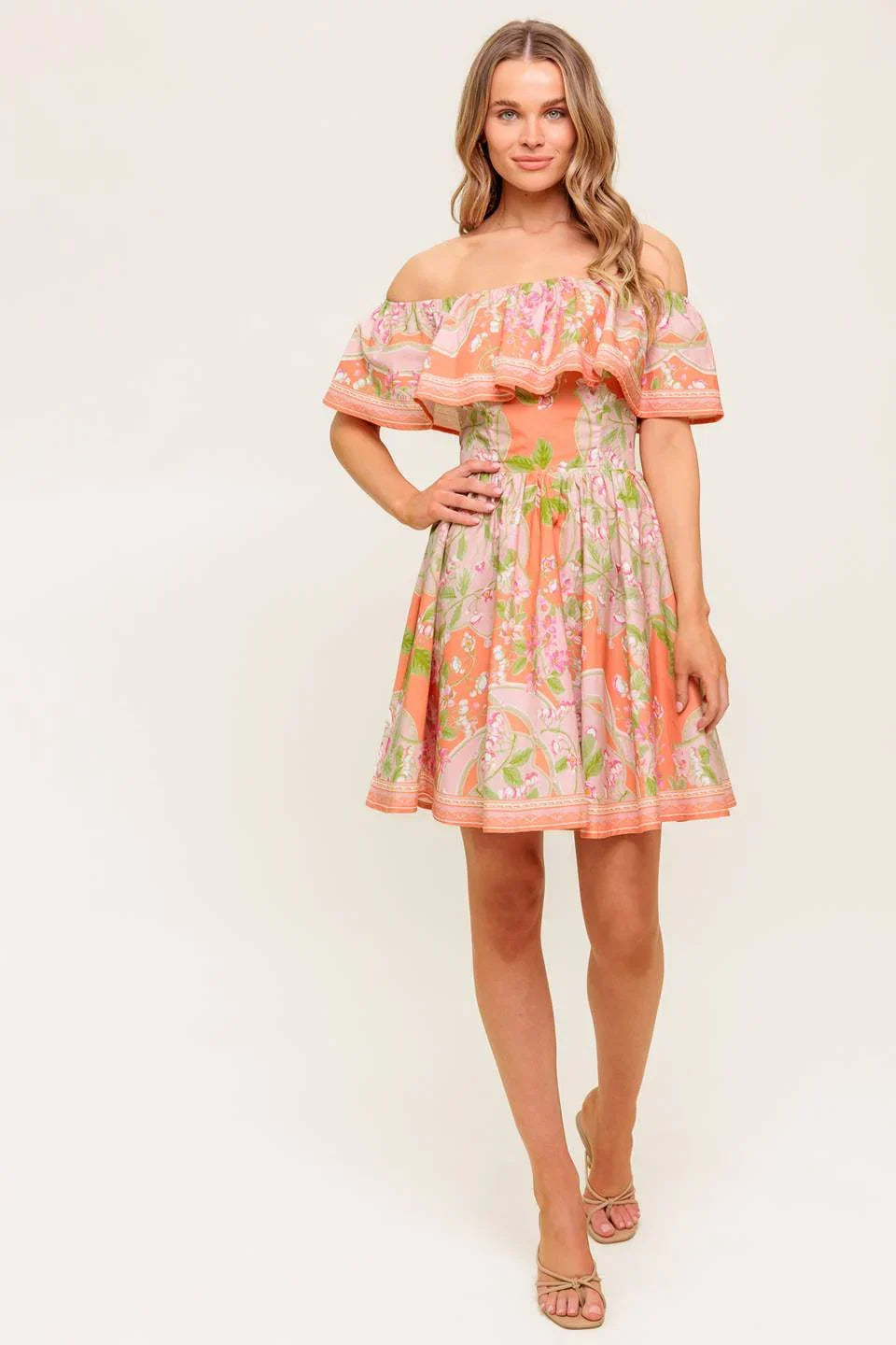 RAE MINI DRESS CORAL