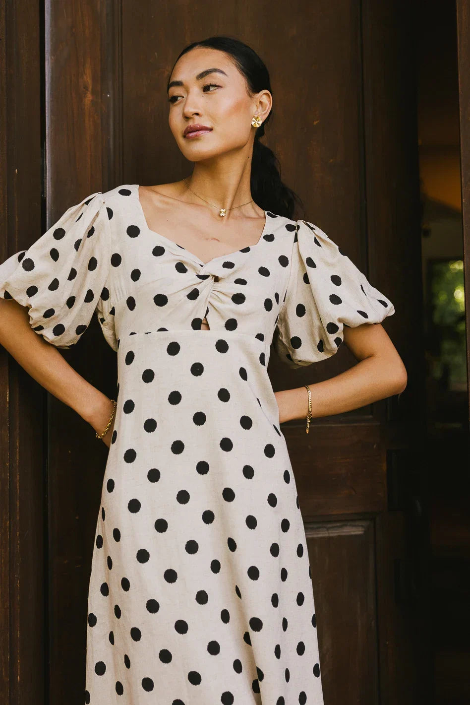 Calliope Twisted Midi Dress FINAL SALE