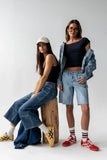Dylan Two Toned Bermuda Shorts
