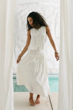Ray Scallop Maxi Skirt