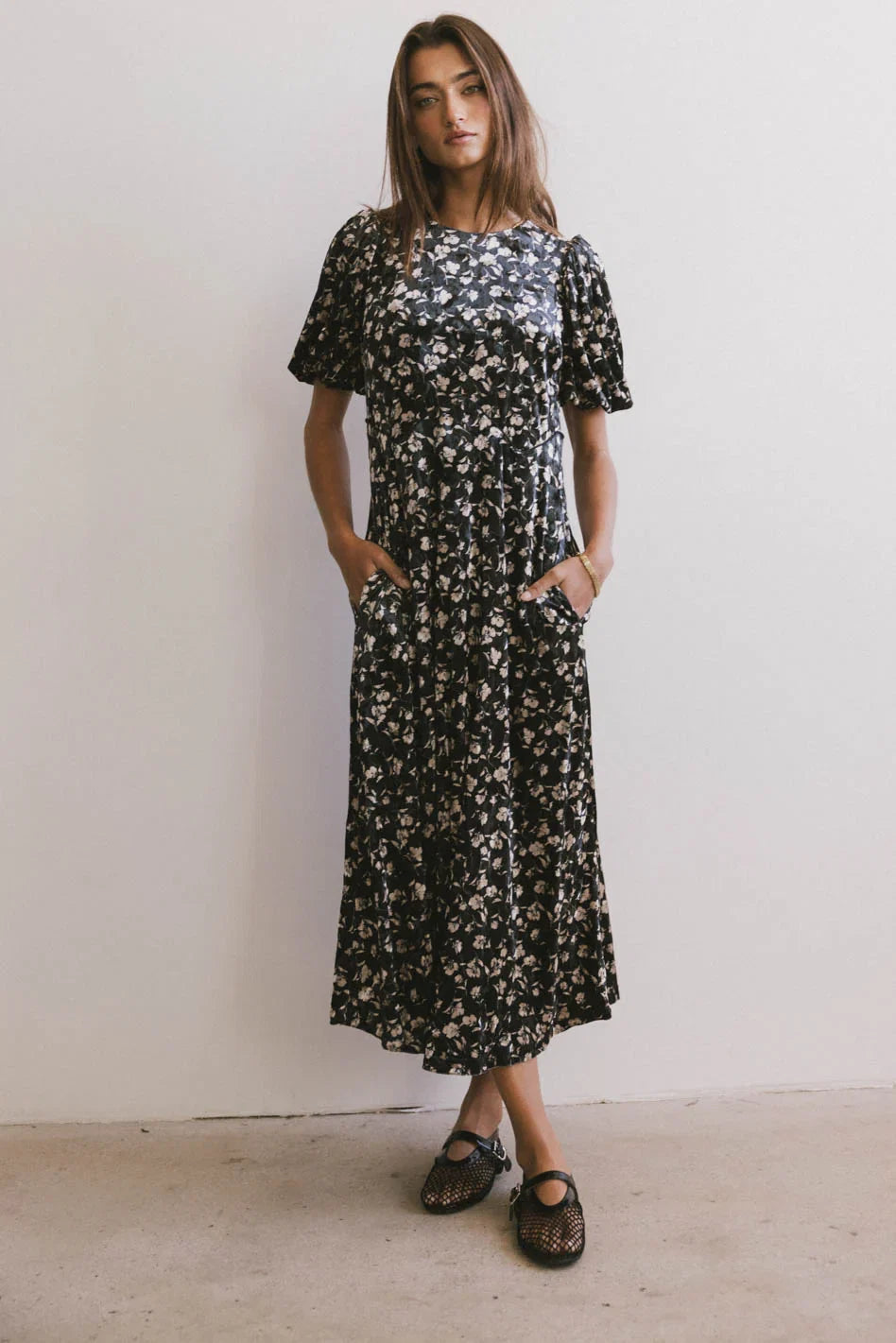 Serena Velvet Midi Dress FINAL SALE