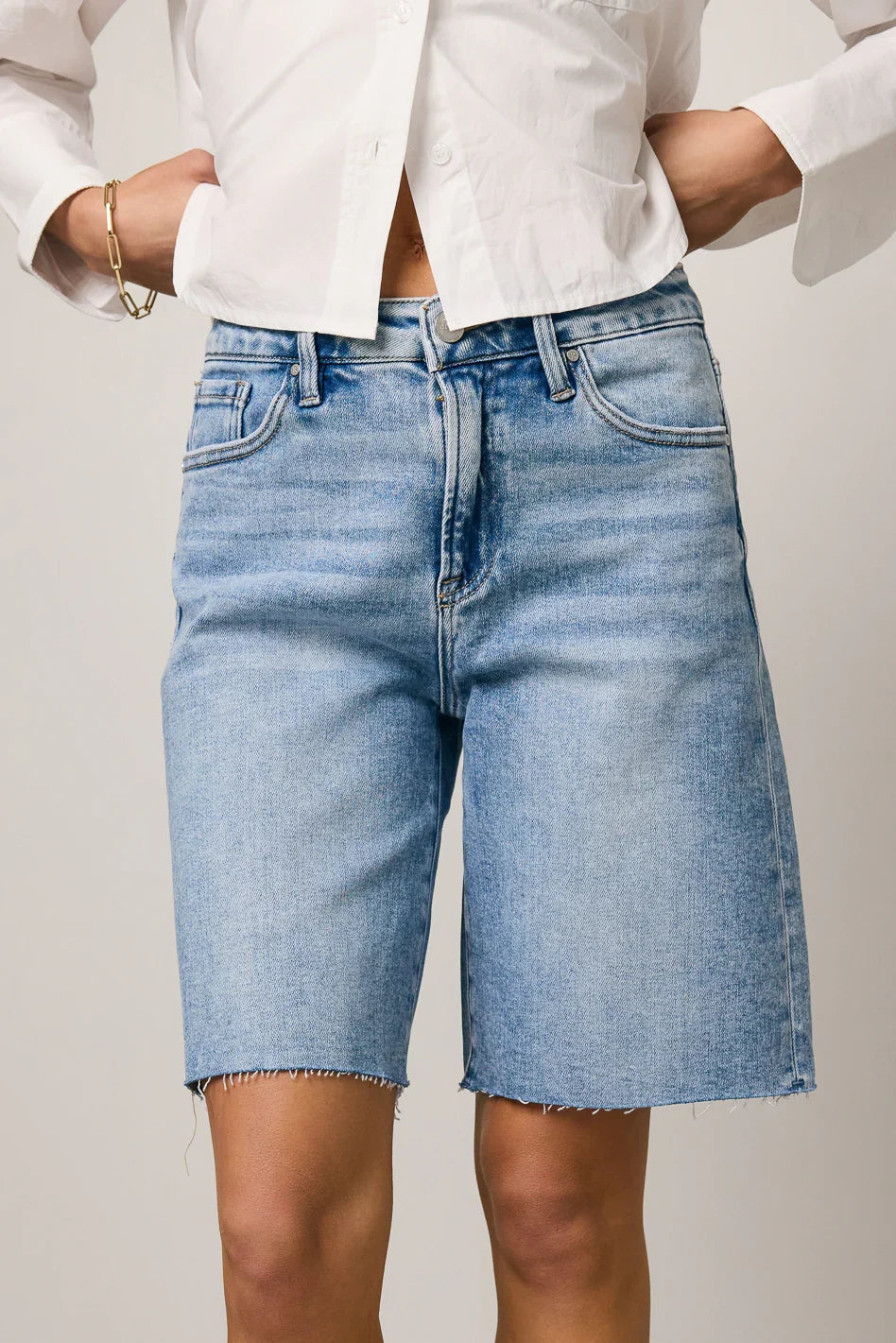 Alina Mid Rise Bermuda Shorts FINAL SALE