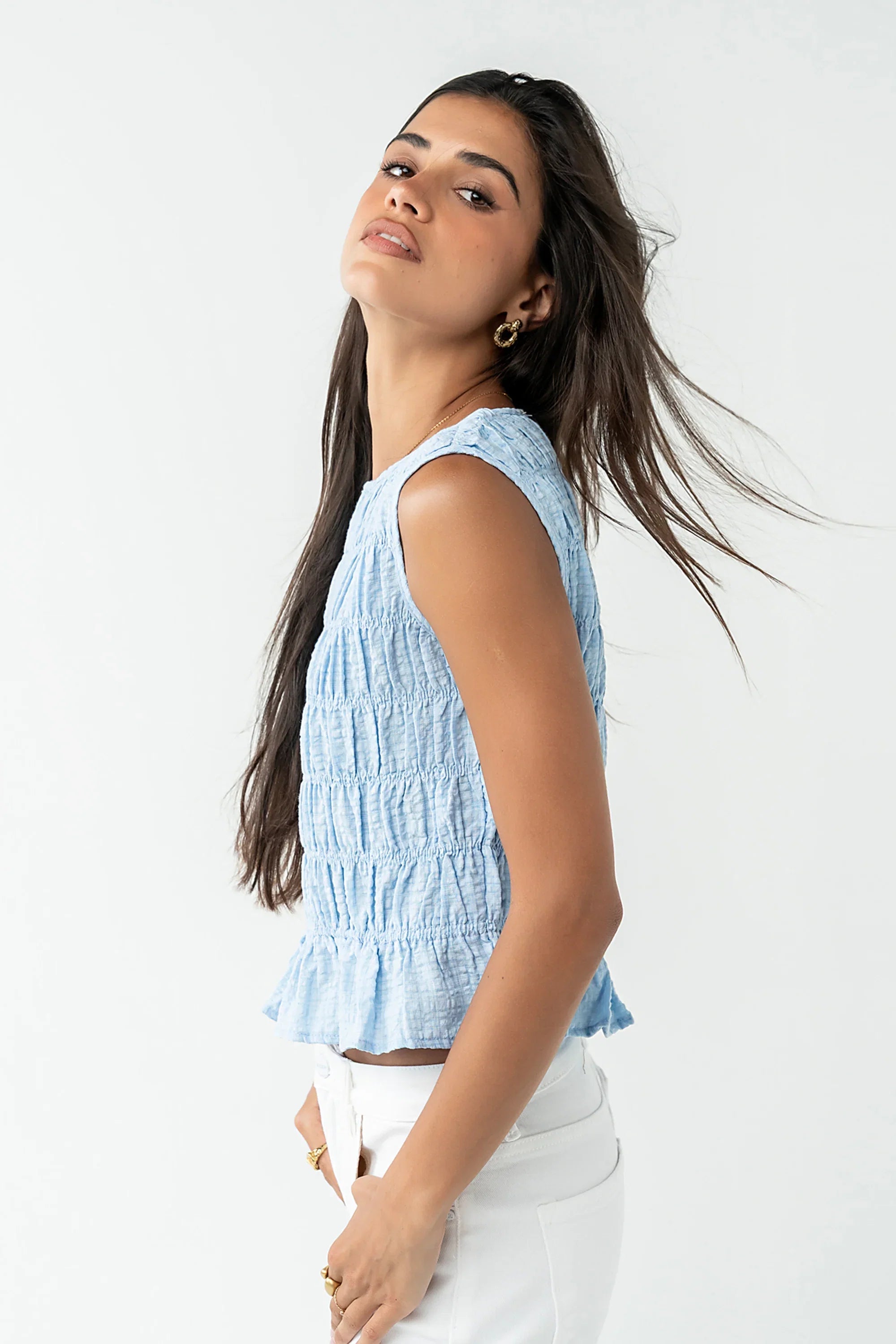 Brissa Smocked Tank Top