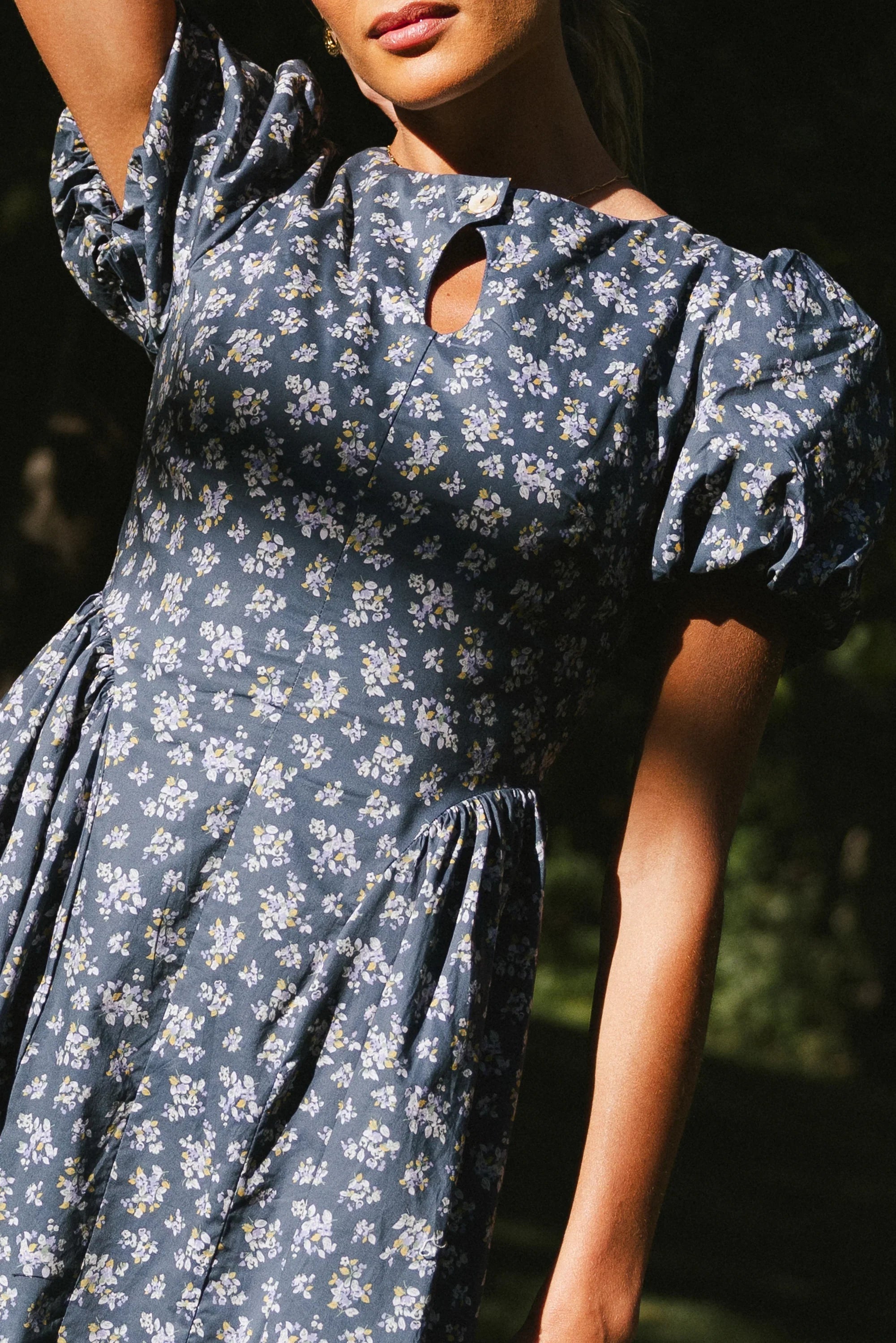 Baylor Floral Maxi Dress in Blue FINAL SALE