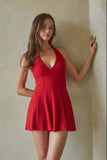 Colleen Halter Knit Mini Dress