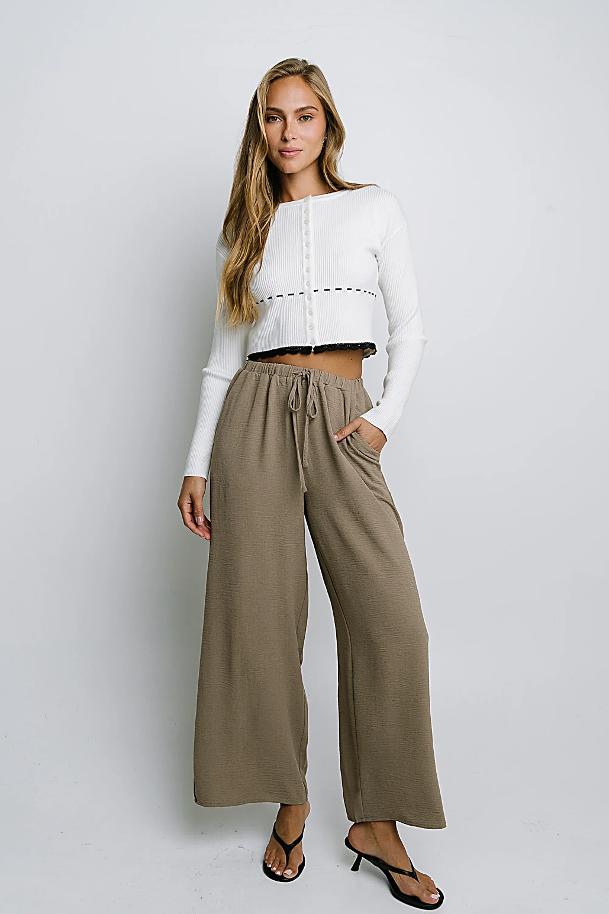 Irene Ribbed Sweater in Cream