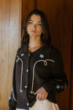 Ramero Embroidered Cardigan FINAL SALE