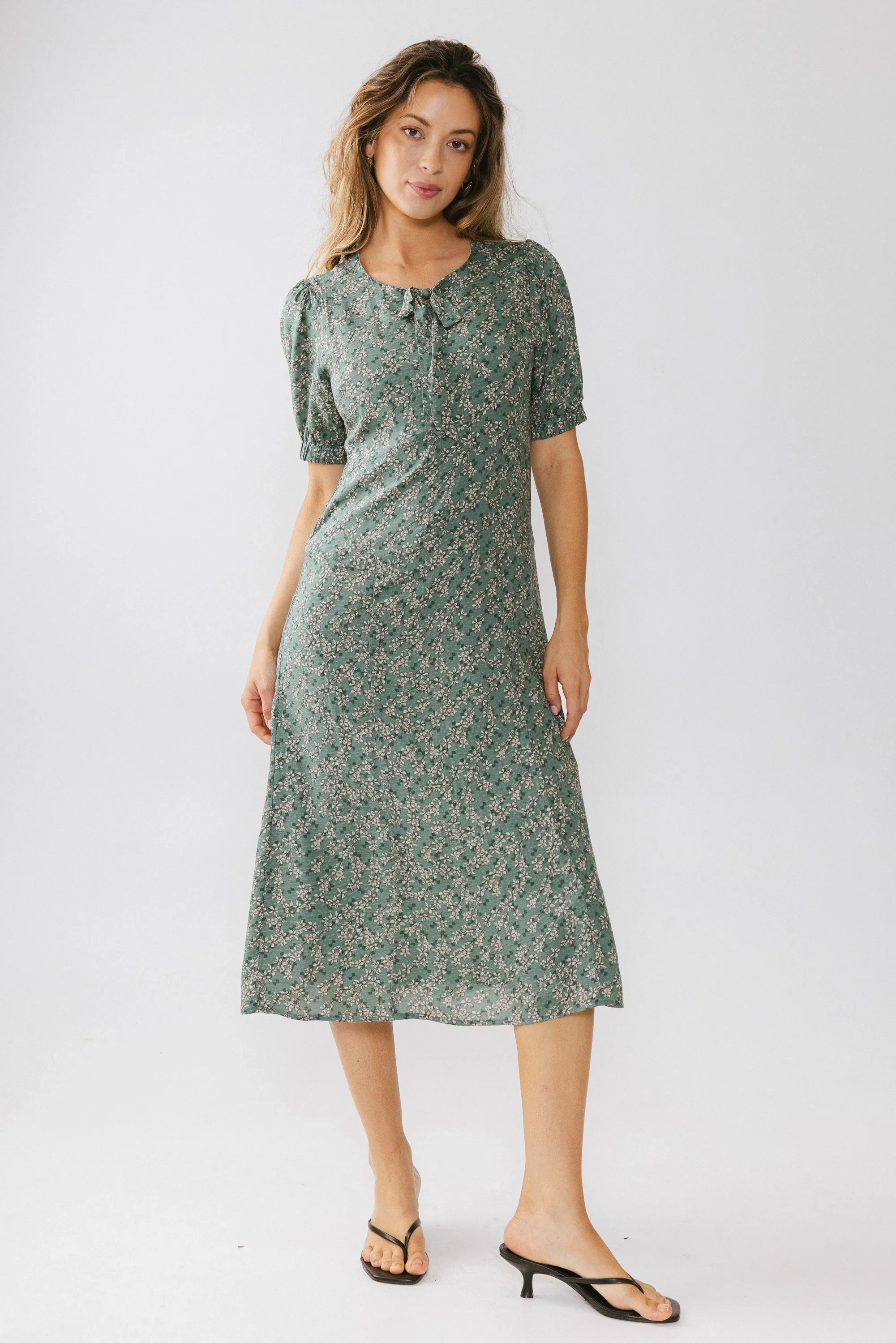 Kelsey Floral Midi Dess