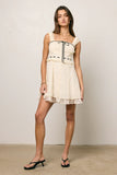 Teddie Embroidered Mini Dress FINAL SALE