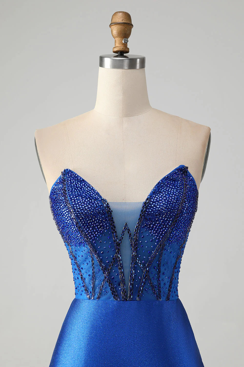 Classy Sparkly Dark Green Tight Strapless Short Homecoming Dress with Beading