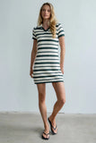 Marcy Striped Knit Mini Dress