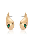 Emerald Droplet Earrings