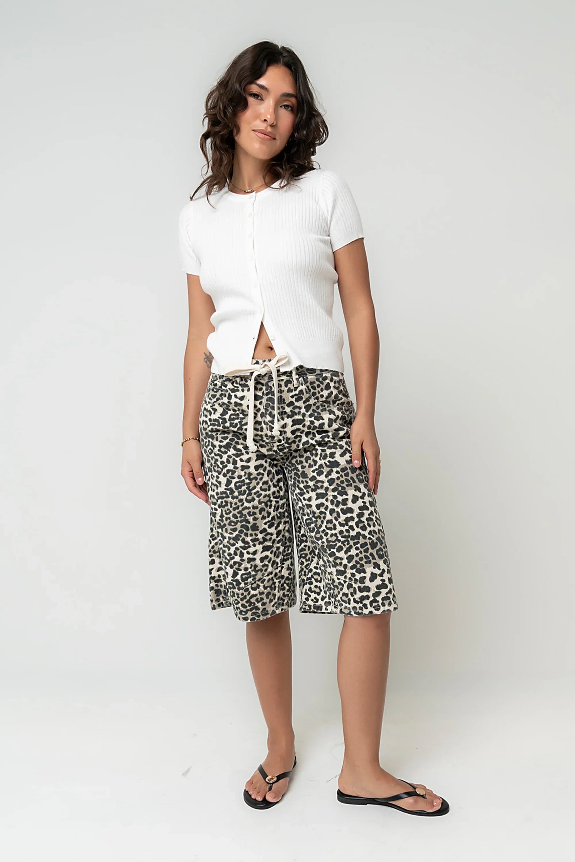 Briggs Leopard Barrel Jorts
