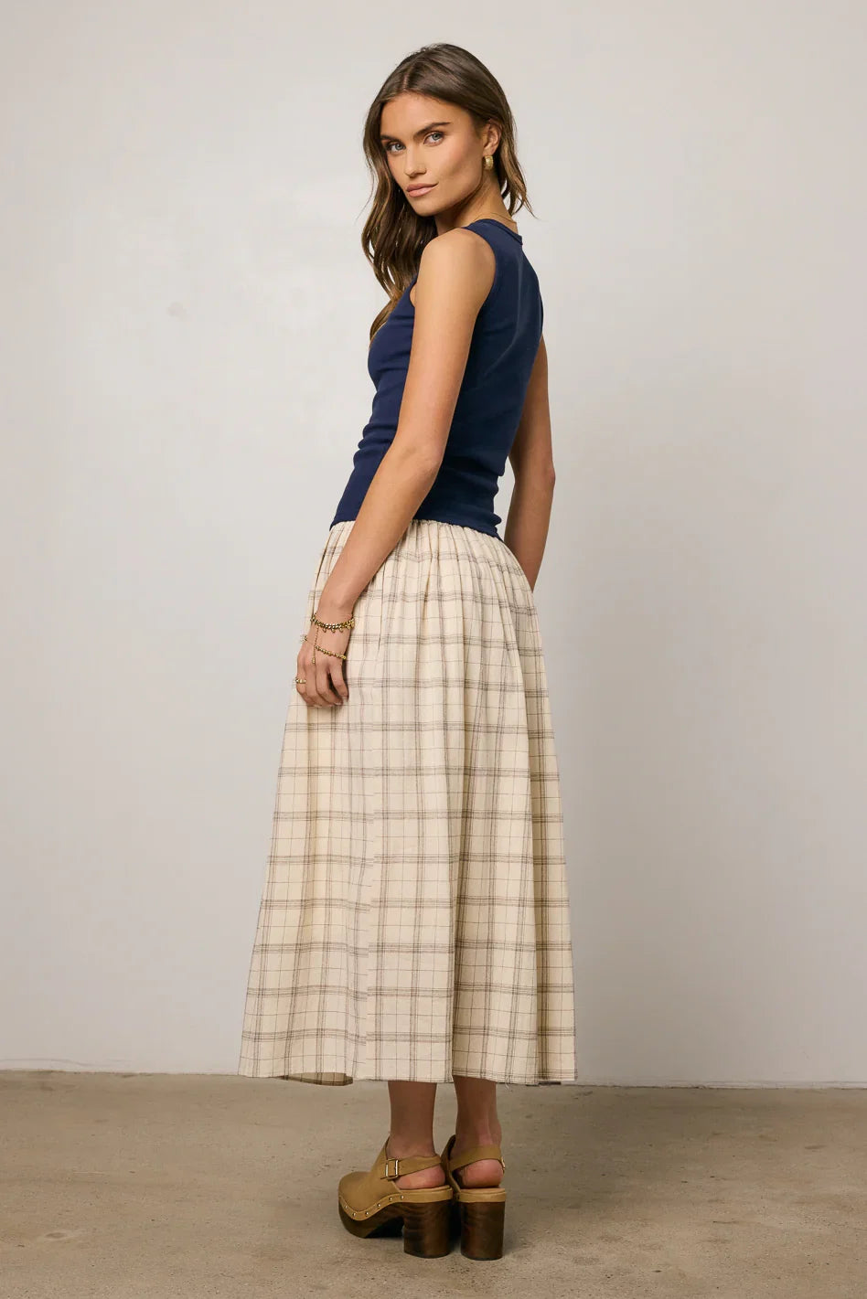 Sharon Plaid Maxi Skirt FINAL SALE