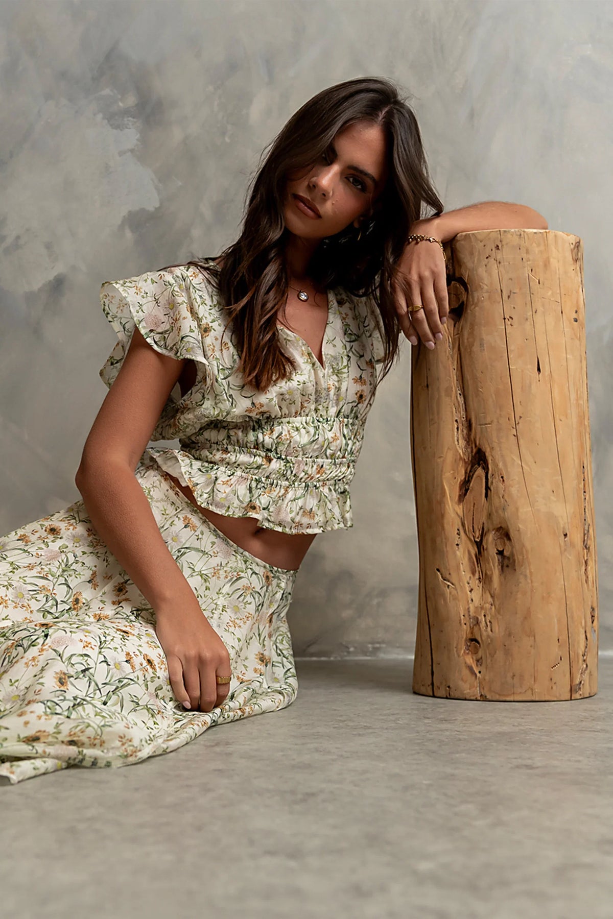 Carlie Floral Smocked Blouse