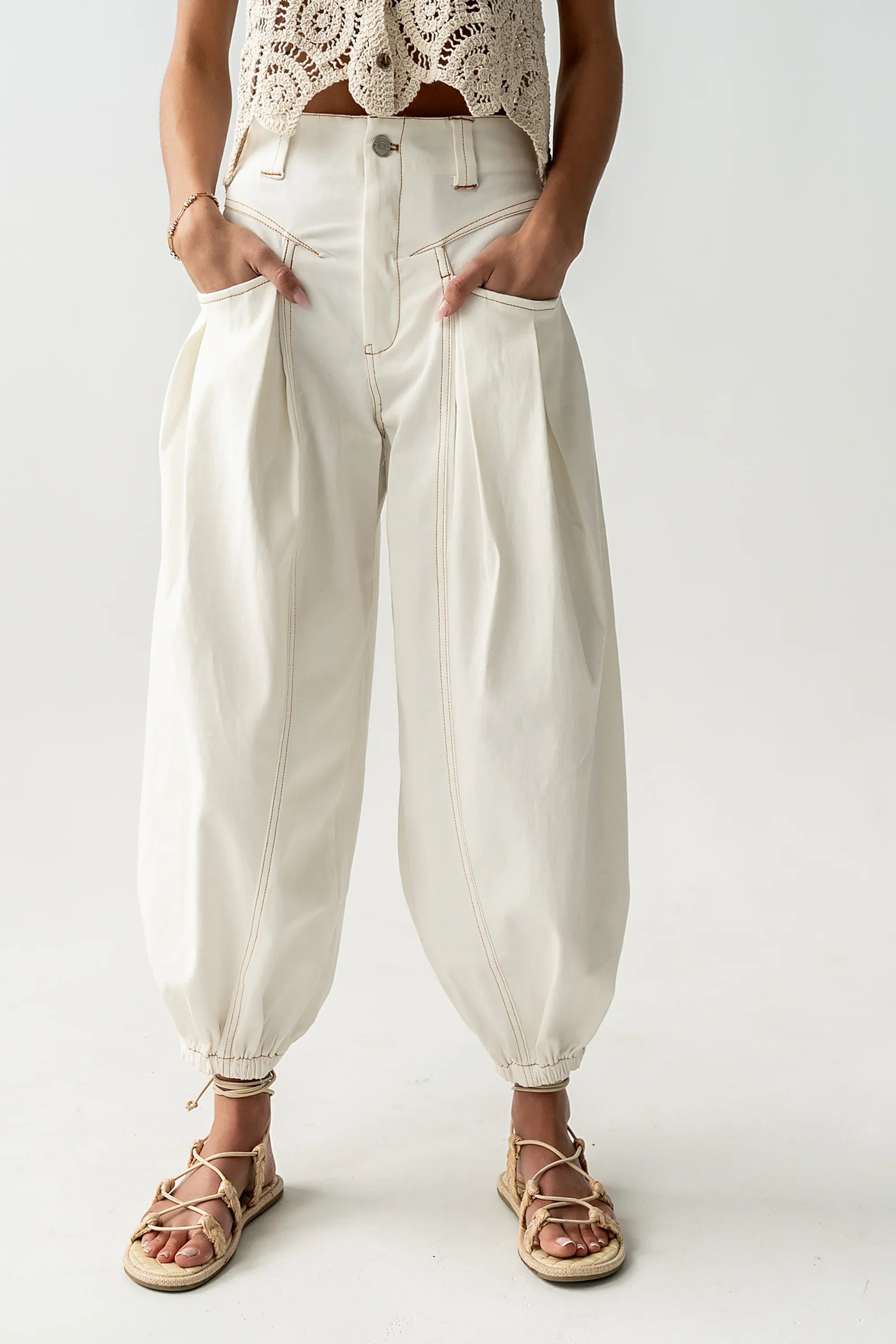 Correy Pants in Off White