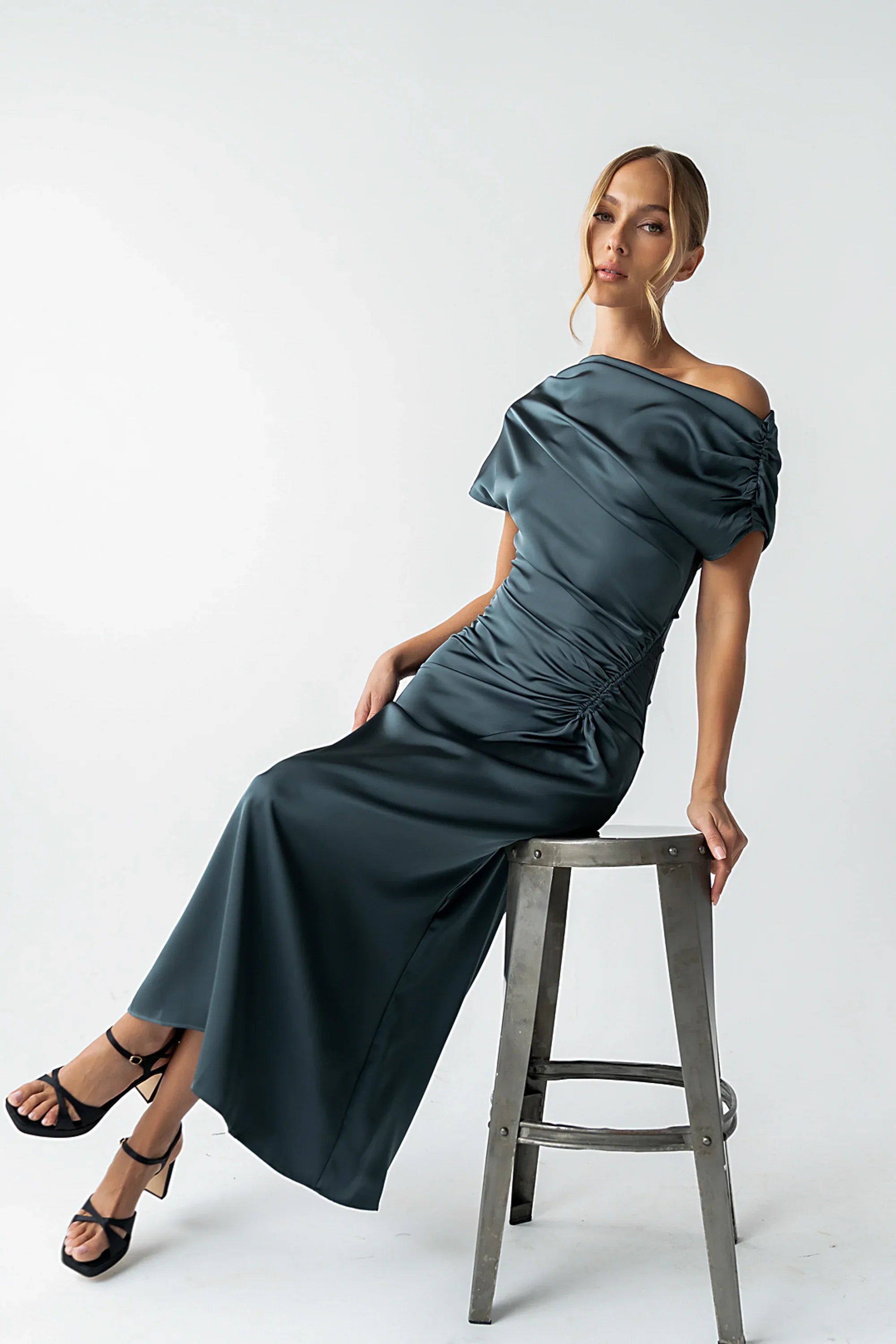 Gigi Ruched Maxi Dress FINAL SALE